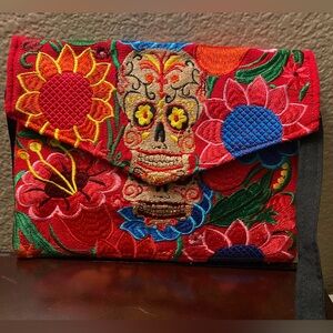 Colorful Artisan Embroidered Crossbody Bag
